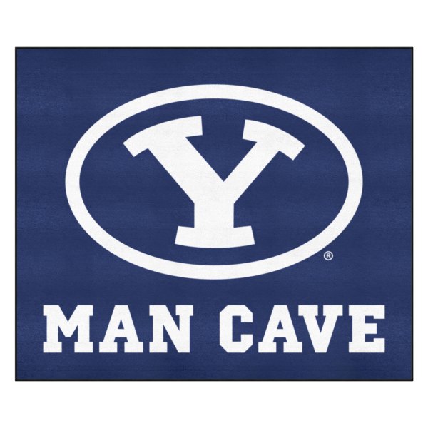 FanMats® - Brigham Young University 59.5" x 71" Nylon Face Man Cave Tailgater Mat with "Oval Y" Logo