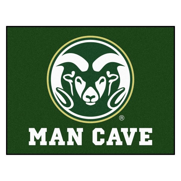 FanMats® - Colorado State University 33.75" x 42.5" Nylon Face Man Cave All-Star Floor Mat with "Ram" Logo