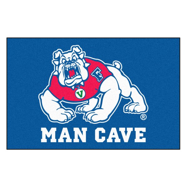 FanMats® - Fresno State University 19" x 30" Blue Nylon Face Man Cave Starter Mat