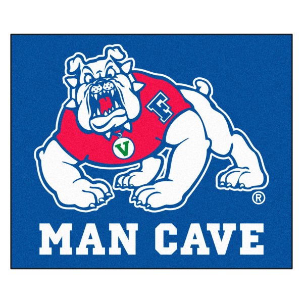 FanMats® - Fresno State University 59.5" x 71" Blue Nylon Face Man Cave Tailgater Mat
