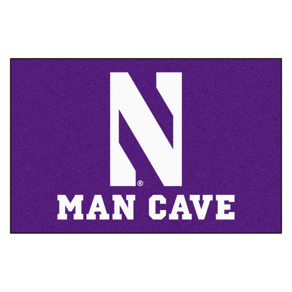 FanMats® - Northwestern University 19" x 30" Nylon Face Man Cave Starter Mat with "N" Logo