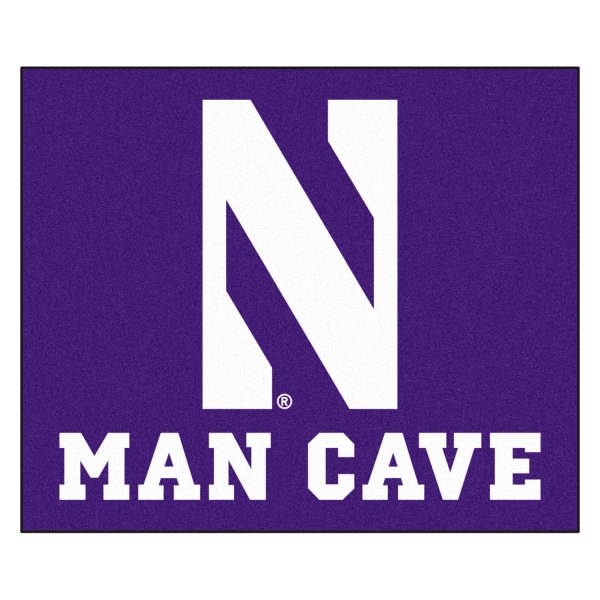 FanMats® - Northwestern University 59.5" x 71" Nylon Face Man Cave Tailgater Mat with "N" Logo