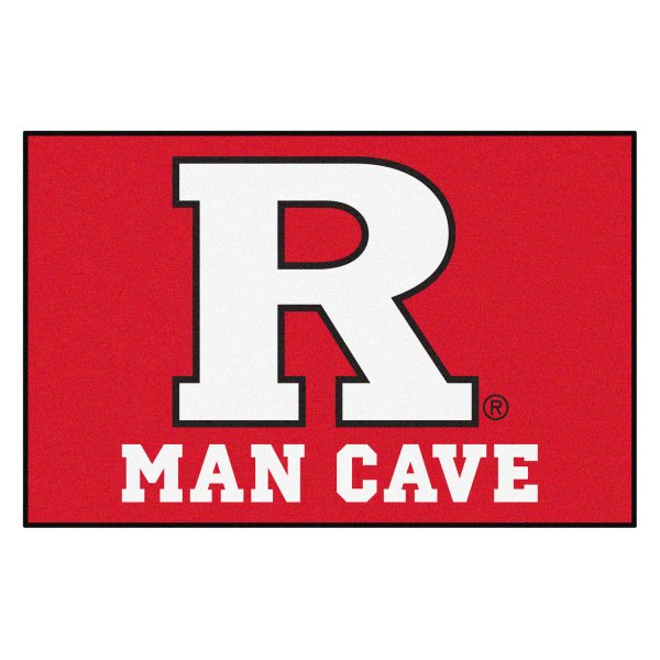 FanMats® - Rutgers University 19" x 30" Nylon Face Man Cave Starter Mat with "Block R" Logo