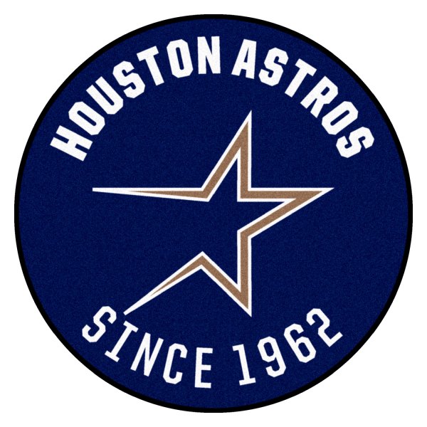 FanMats® - Cooperstown Retro Collection 1995 Houston Astros 27.6" Dia Nylon Face Starter Mat