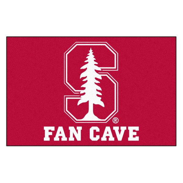 FanMats® - Stanford University 19" x 30" Nylon Face Fan Cave Starter Mat with "S with Cardinal" Logo