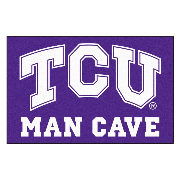 FanMats® - Texas Christian University 19" x 30" Nylon Face Man Cave Starter Mat with "TCU" Logo