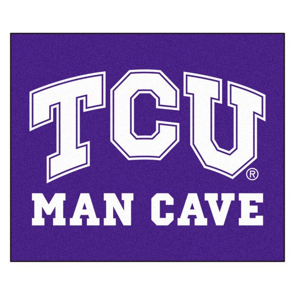 FanMats® - Texas Christian University 59.5" x 71" Nylon Face Man Cave Tailgater Mat with "TCU" Logo
