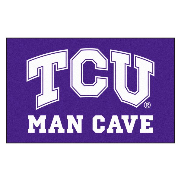 FanMats® - Texas Christian University 60" x 96" Nylon Face Man Cave Ulti-Mat with "TCU" Logo