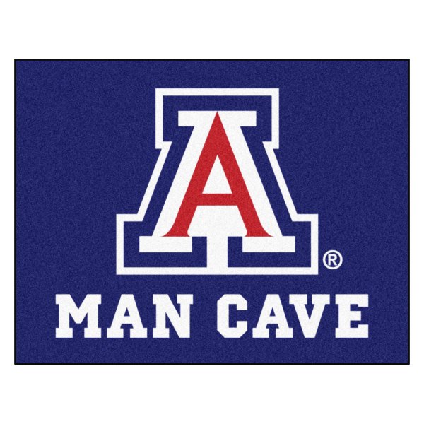 FanMats® - University of Arizona 33.75" x 42.5" Nylon Face Man Cave All-Star Floor Mat with "A" Primary Logo
