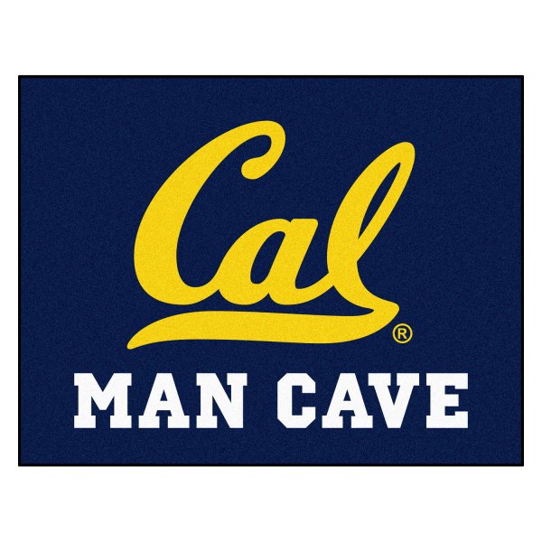 FanMats® - University of California (Berkeley) 33.75" x 42.5" Nylon Face Man Cave All-Star Floor Mat with "Script Cal" Logo