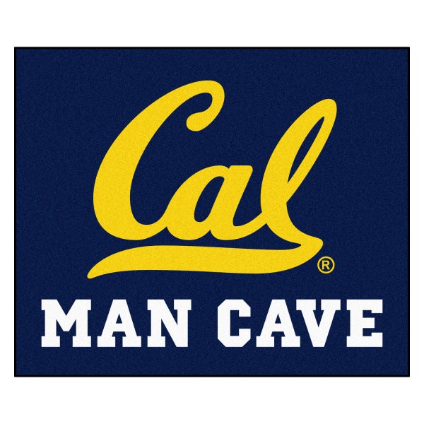FanMats® - University of California (Berkeley) 59.5" x 71" Nylon Face Man Cave Tailgater Mat with "Script Cal" Logo