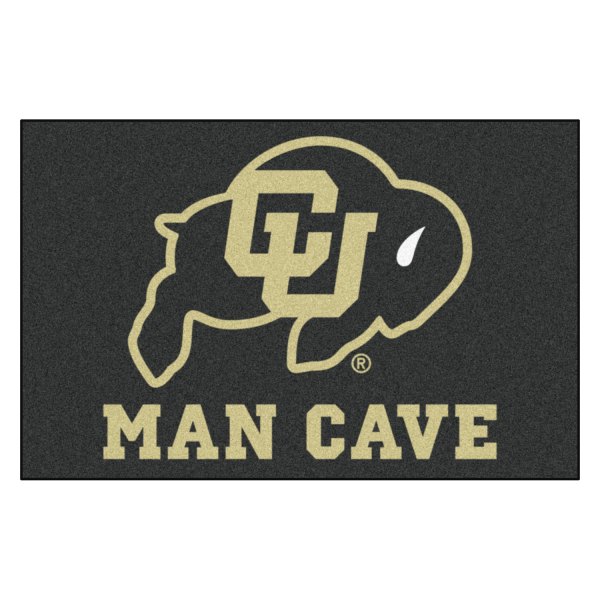FanMats® - University of Colorado 19" x 30" Nylon Face Man Cave Starter Mat with "CU & Buffalo" Logo