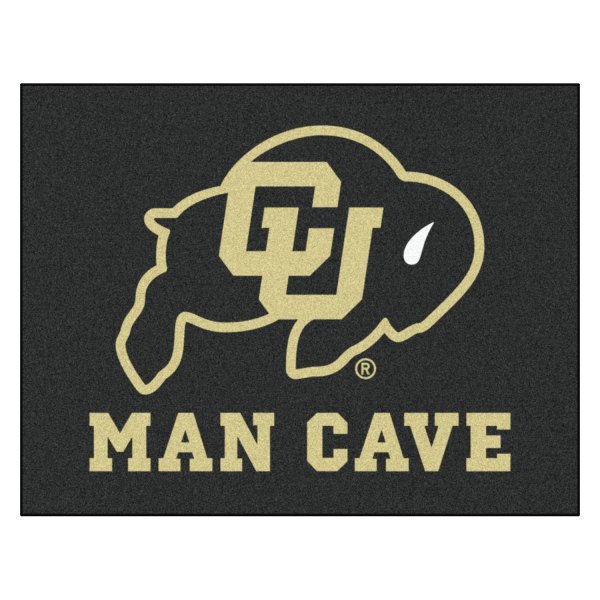 FanMats® - University of Colorado 33.75" x 42.5" Nylon Face Man Cave All-Star Floor Mat with "CU & Buffalo" Logo