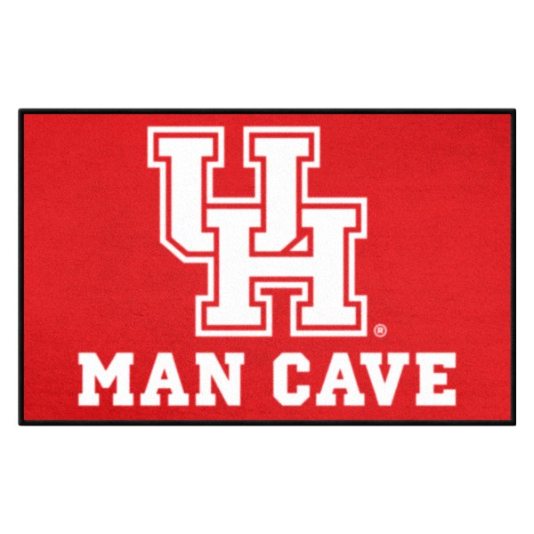 FanMats® - University of Houston 19" x 30" Nylon Face Man Cave Starter Mat with "Interlocked UH" Logo