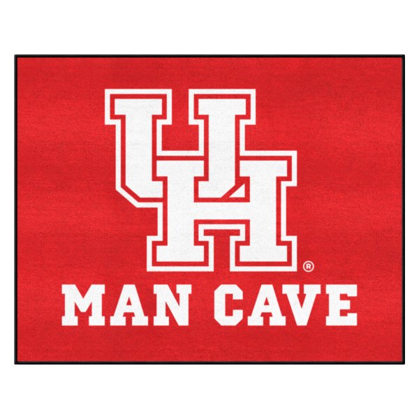 FanMats® - University of Houston 33.75" x 42.5" Nylon Face Man Cave All-Star Floor Mat with "Interlocked UH" Logo