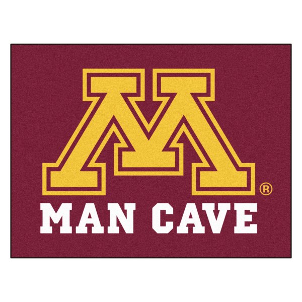 FanMats® - University of Minnesota 33.75" x 42.5" Nylon Face Man Cave All-Star Floor Mat with "Block M" Logo