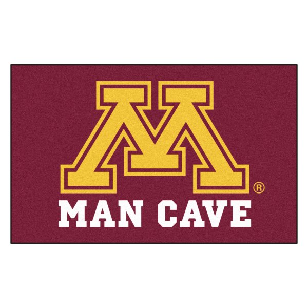 FanMats® - University of Minnesota 60" x 96" Nylon Face Man Cave Ulti-Mat with "Block M" Logo