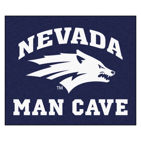 FanMats® - University of Nevada 33.75" x 42.5" Nylon Face Man Cave All-Star Floor Mat with "Nevada & Wolf" Logo