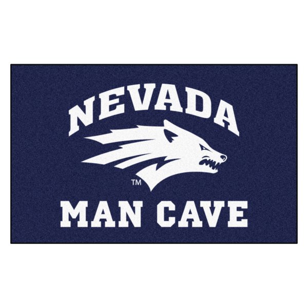 FanMats® - University of Nevada 60" x 96" Nylon Face Man Cave Ulti-Mat with "Nevada & Wolf" Logo