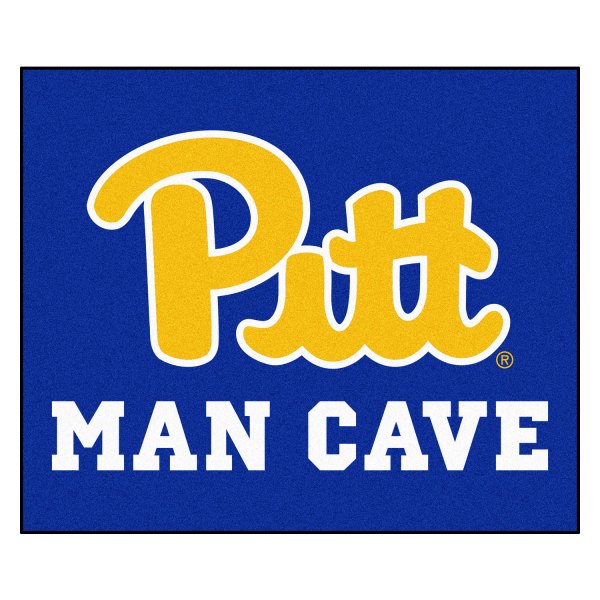FanMats® - University of Pittsburgh 59.5" x 71" Nylon Face Man Cave Tailgater Mat with "Script Pitt" Logo