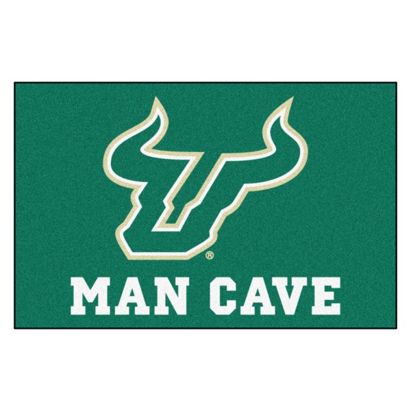 FanMats® - University of South Florida 19" x 30" Nylon Face Man Cave Starter Mat with "Bull" Logo