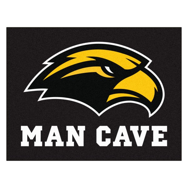 FanMats® - University of Southern Mississippi 33.75" x 42.5" Nylon Face Man Cave All-Star Floor Mat with "Eagle" Logo