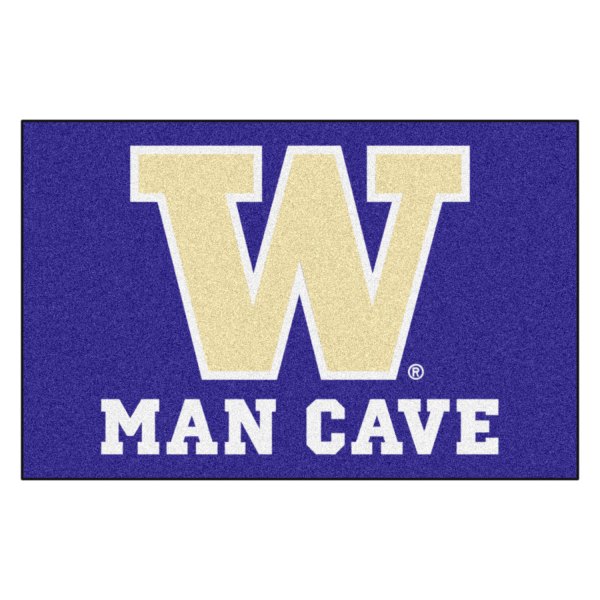 FanMats® - University of Washington 19" x 30" Nylon Face Man Cave Starter Mat with "W" Logo