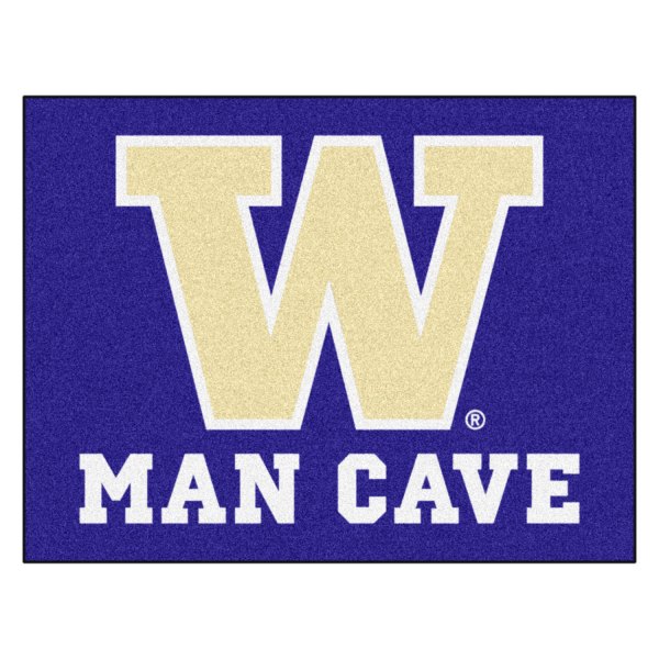 FanMats® - University of Washington 33.75" x 42.5" Nylon Face Man Cave All-Star Floor Mat with "W" Logo