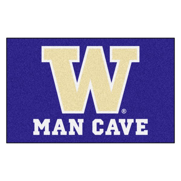 FanMats® - University of Washington 60" x 96" Nylon Face Man Cave Ulti-Mat with "W" Logo