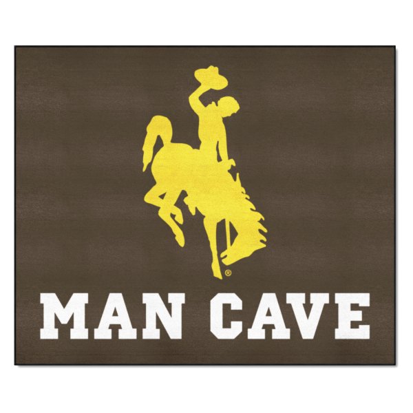 FanMats® - University of Wyoming 59.5" x 71" Nylon Face Man Cave Tailgater Mat with "Bucking Cowboy" Logo