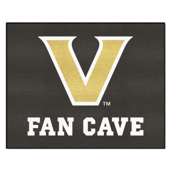 FanMats® - Vanderbilt University 33.75" x 42.5" Nylon Face Man Cave All-Star Floor Mat with "V Star" Logo