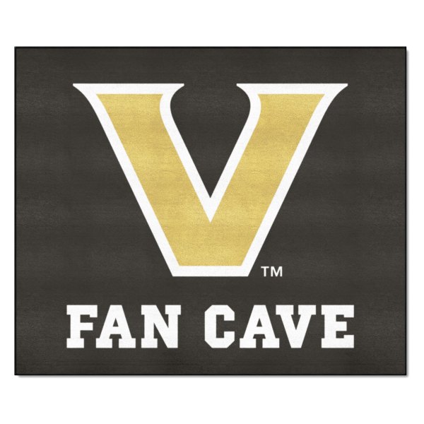 FanMats® - Vanderbilt University 59.5" x 71" Nylon Face Man Cave Tailgater Mat with "V Star" Logo