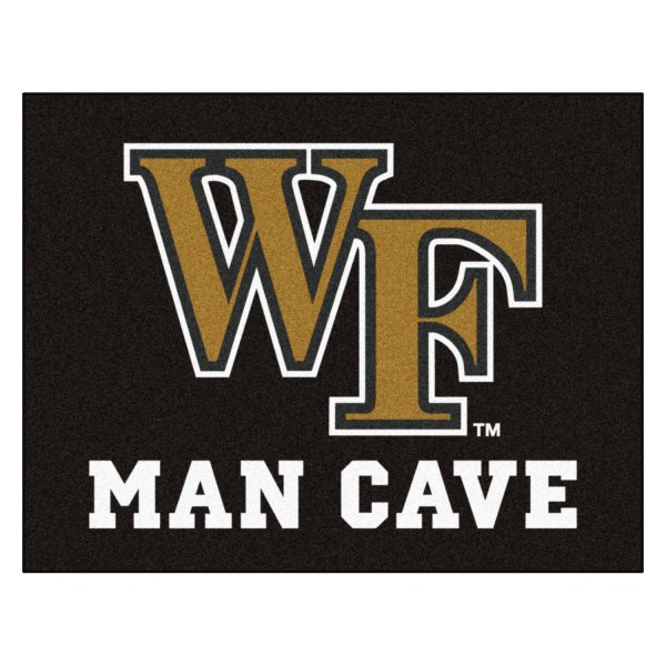 FanMats® - Wake Forest University 33.75" x 42.5" Nylon Face Man Cave All-Star Floor Mat with "WF" Logo