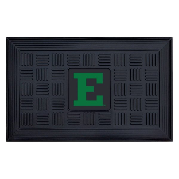 FanMats® - Eastern Michigan University 19.5" x 31.25" Ridged Vinyl Door Mat with "Block E" Logo