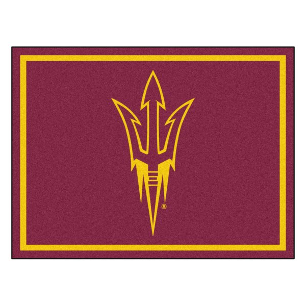 FanMats® - Arizona State University 96" x 120" Nylon Face Ultra Plush Floor Rug with "Pitchfork" Logo