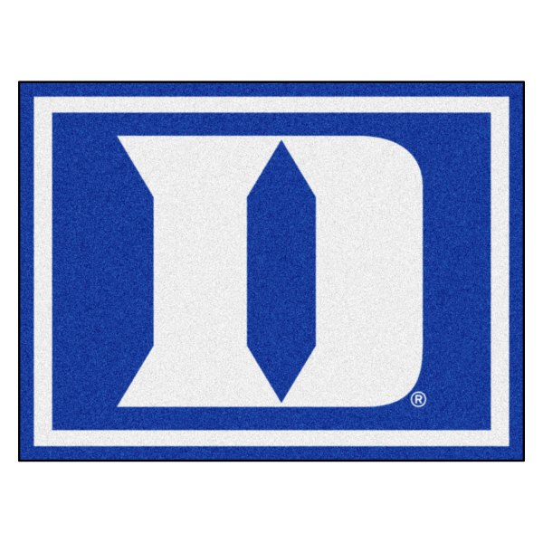 FanMats® - Duke University 96" x 120" Nylon Face Ultra Plush Floor Rug with "D & Devil" Logo