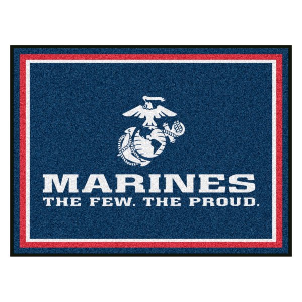 FanMats® - U.S. Marines 96" x 120" Nylon Face Ultra Plush Floor Rug with "Marines" Official Logo