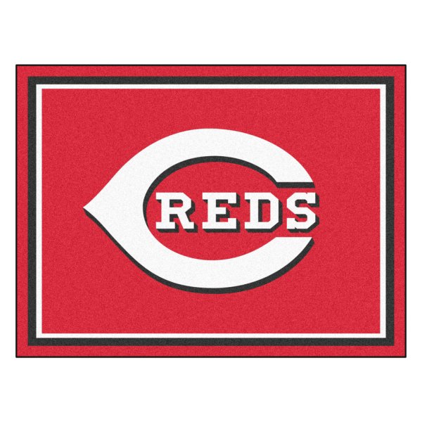 FanMats® - Cincinnati Reds 96" x 120" Nylon Face Ultra Plush Floor Rug with "C Reds" Logo