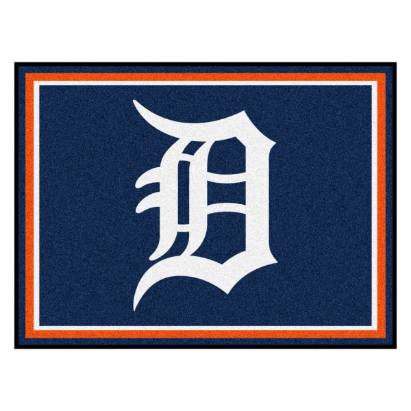 FanMats® - Detroit Tigers 96" x 120" Nylon Face Ultra Plush Floor Rug with "D" Logo