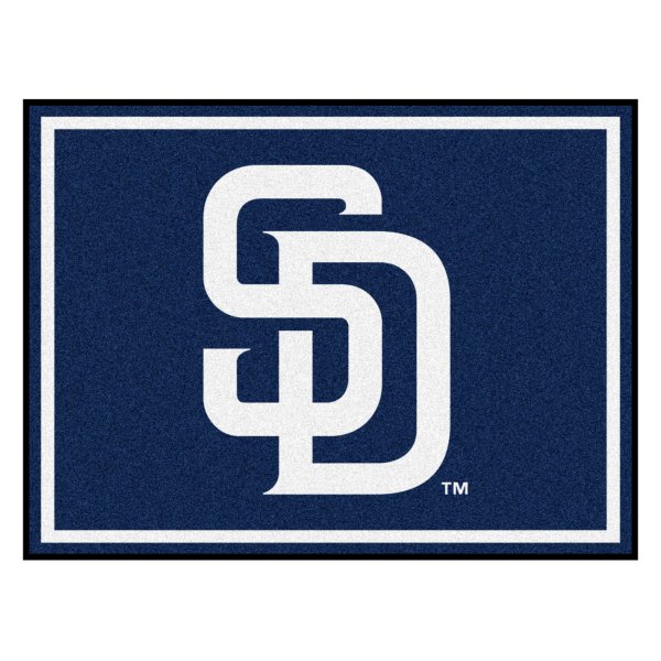 FanMats® - San Diego Padres 96" x 120" Nylon Face Ultra Plush Floor Rug with "SD" Logo