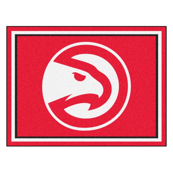 FanMats® - Atlanta Hawks 96" x 120" Nylon Face Ultra Plush Floor Rug with "Hawk" Primary Icon