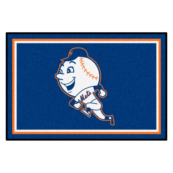 FanMats® - Cooperstown Retro Collection 2014 New York Mets 48" x 72" Nylon Face Ultra Plush Floor Rug