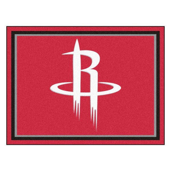 FanMats® - Houston Rockets 96" x 120" Nylon Face Ultra Plush Floor Rug with "R" Logo