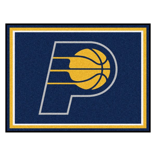 FanMats® - Indiana Pacers 96" x 120" Nylon Face Ultra Plush Floor Rug with "P" Logo