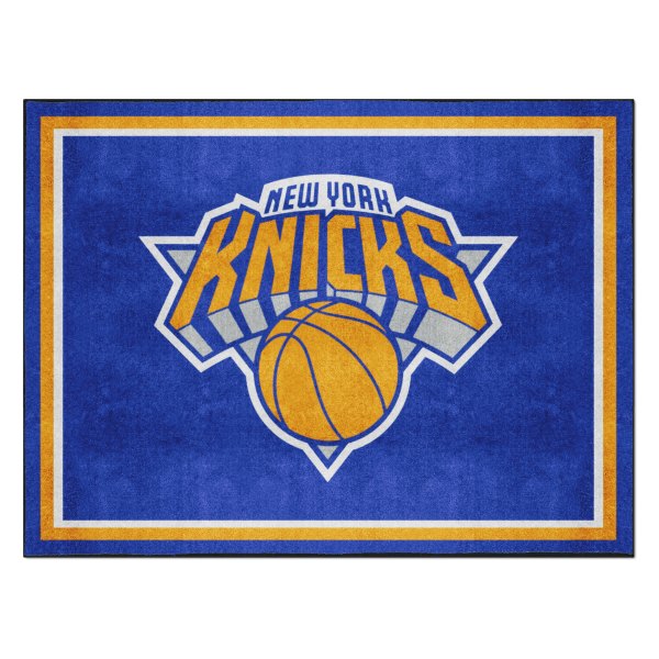 FanMats® - New York Knicks 96" x 120" Nylon Face Ultra Plush Floor Rug with "New York Knicks Icon" Logo