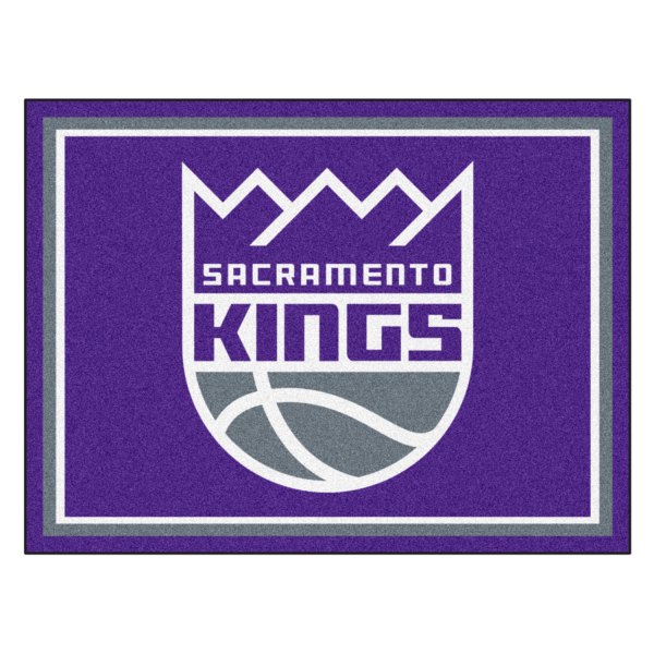 FanMats® - Sacramento Kings 96" x 120" Nylon Face Ultra Plush Floor Rug with "Sacramento Kings Crown" Logo