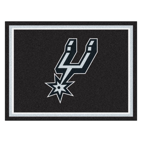 FanMats® - San Antonio Spurs 96" x 120" Nylon Face Ultra Plush Floor Rug with "Spurs" Logo
