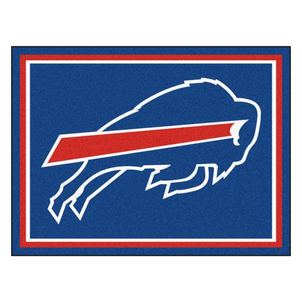 FanMats® - Buffalo Bills 96" x 120" Nylon Face Ultra Plush Floor Rug with "Buffalo" Logo