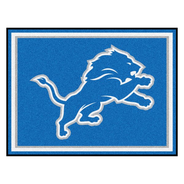FanMats® - Detroit Lions 96" x 120" Nylon Face Ultra Plush Floor Rug with "Lion" Logo