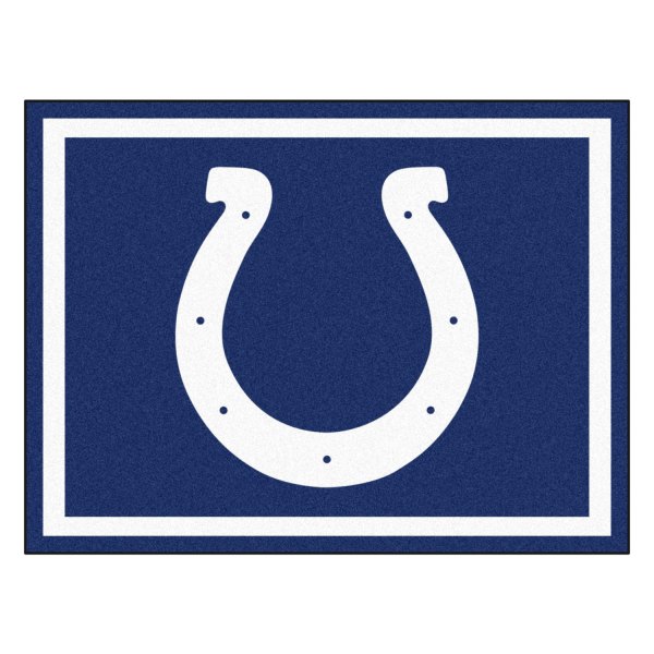 FanMats® - Indianapolis Colts 96" x 120" Nylon Face Ultra Plush Floor Rug with "Horseshoe" Logo